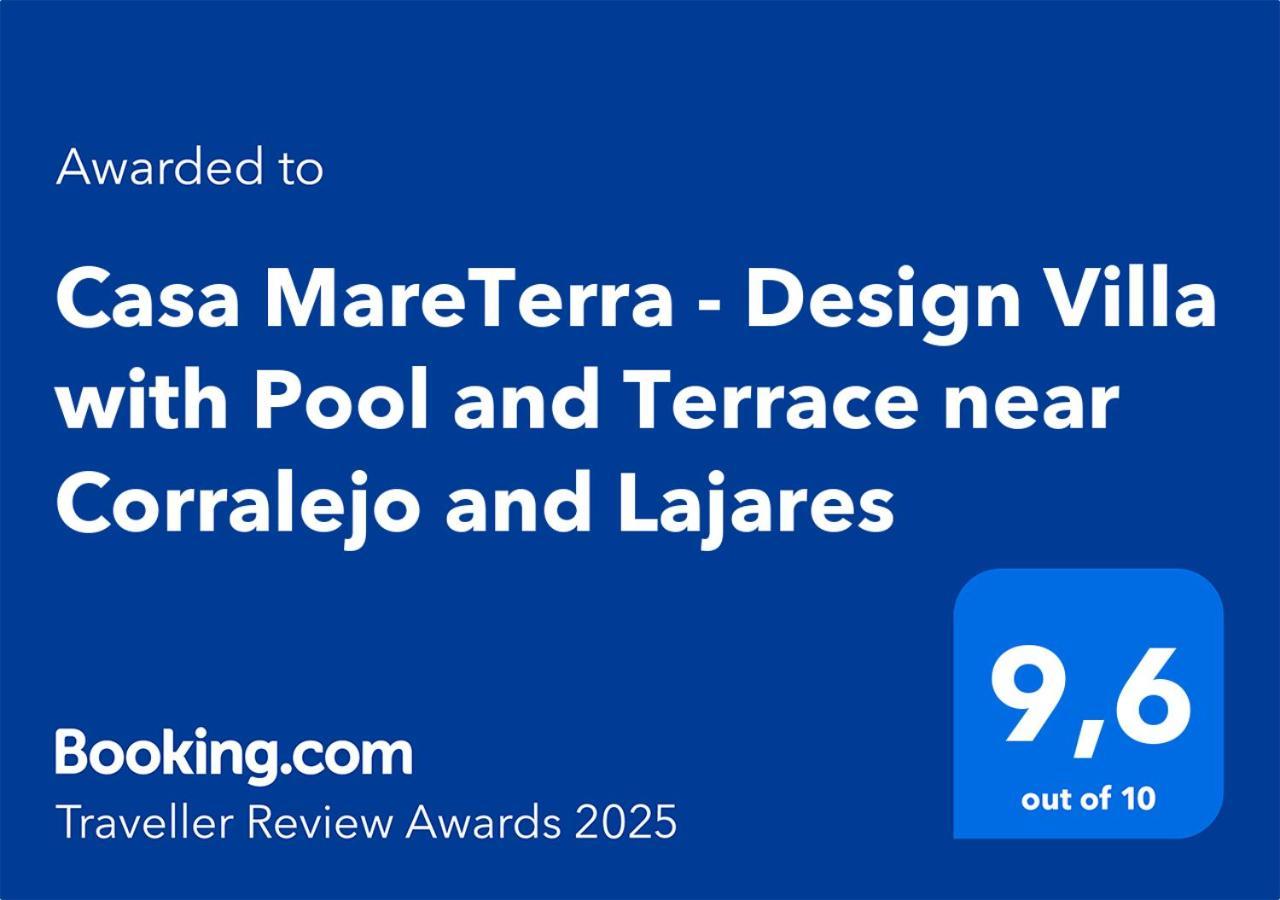 Casa Mareterra - Design Villa With Pool And Terrace Near Corralejo And Lajares Exteriör bild